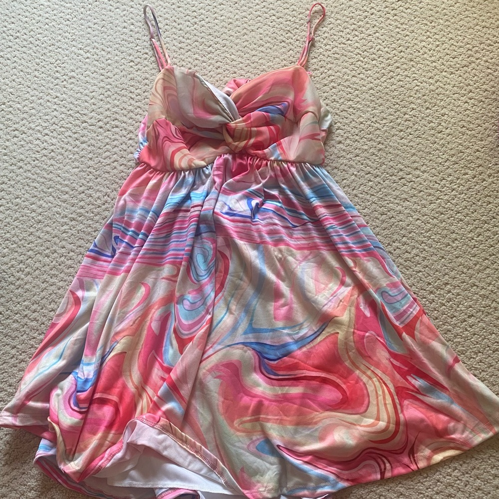 Lucy in the Sky colorful dress